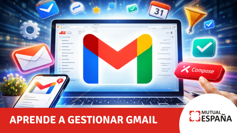 Aprende a gestionar Gmail, el correo de Google, de manera sencilla y guiada.